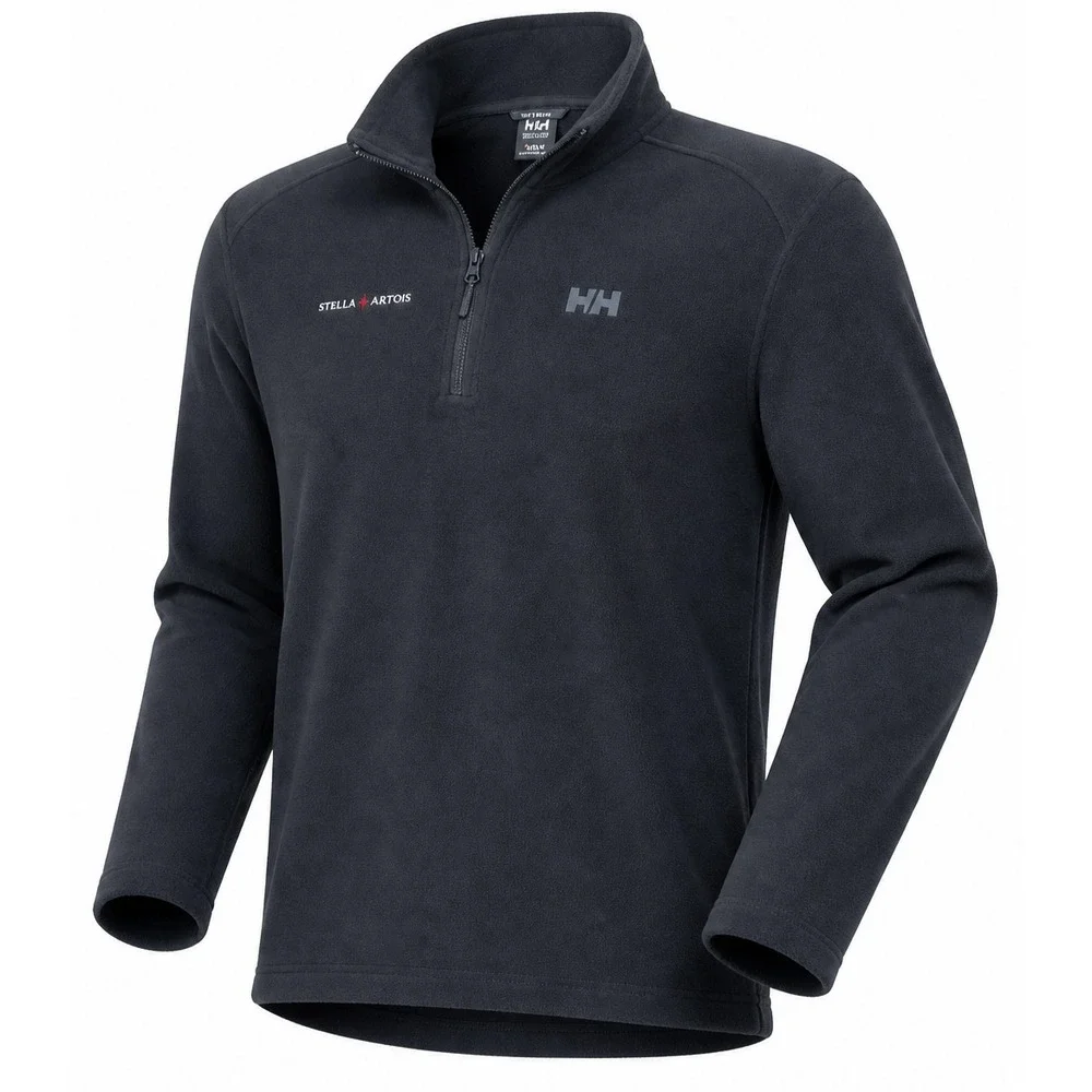 Helly Hanson 1/2 Zip Fleece Pullover Men 2XL Polartec LS Stella Artois Emb